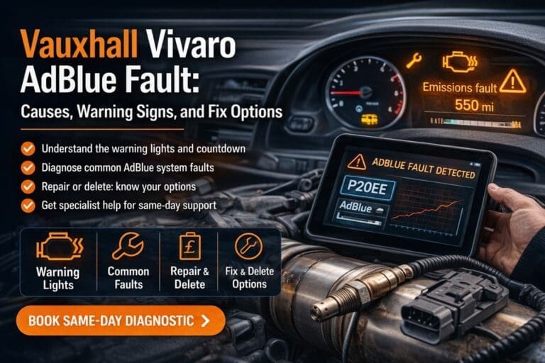 Vauxhall Vivaro AdBlue Fault: Causes, Warning Signs, and Fix Options