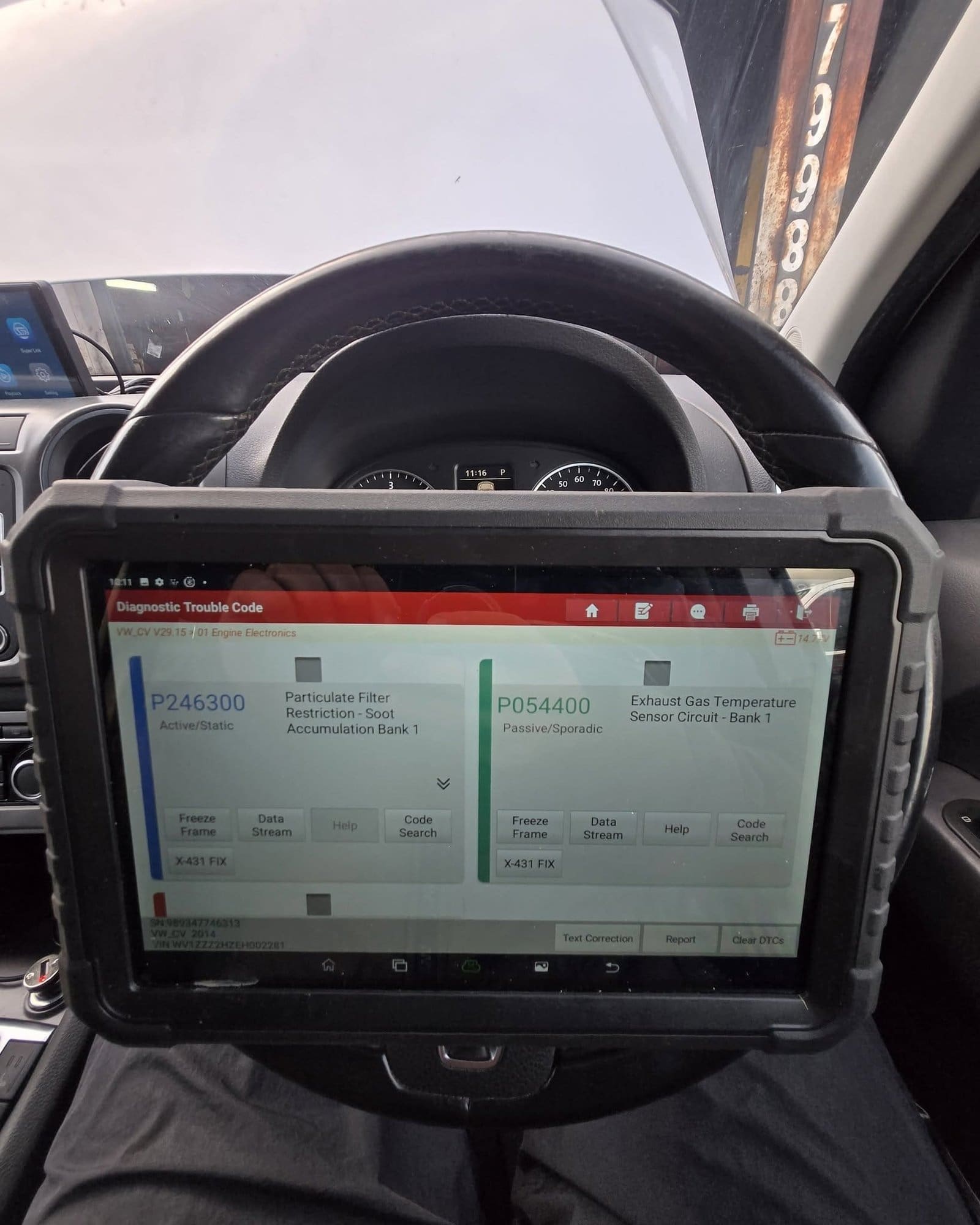Diagnostic scan of SCR and NOx fault codes at Pro Remapping